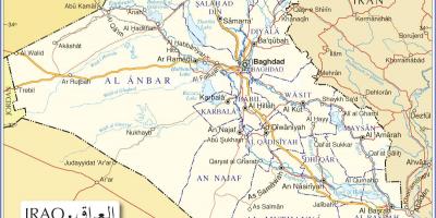 Zemljevid Iraku ceste