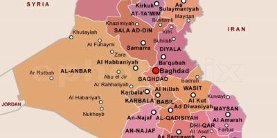 Zemljevid Iraku članice