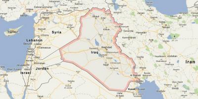 Zemljevid Iraku